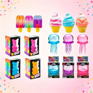 Schylling Needoh Nice Cube Sensory Squishy Stress Relief Fidget Toy Anti-Anxiety Squeeze Block For Focus ADHD Kids Adults