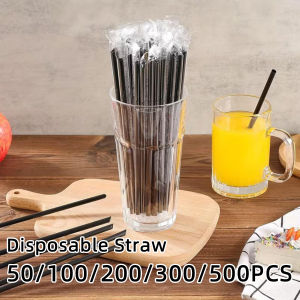 Disposable Straw With Independent Packaging Thick And Durable Food Grade Suitable For Beverage Stores Parties Outdoor Activities