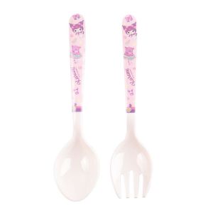 Kuromi Melamine Kids Tableware Sets Plate Bowl Mug Cup Spoon Fork Chopsticks