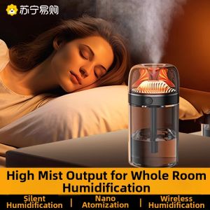 Portable Ultrasonic Humidifier USB Charging for Office Bedroom Aromatherapy Mini Car Student Dormitory Desktop Lightweight