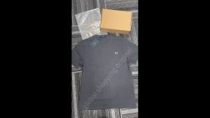 [100% original] Fred Perry men T shirt round neck embroidery casual versatile short-sleeved T shirt