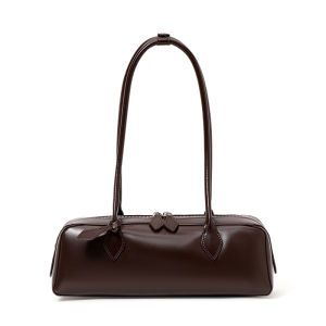 Aidrani Light Luxury Texture Genuine Leather Stick Bag Autumn/Winter New Fashion Commuter Underarm Bag Versatile Womens Shoulder Bag