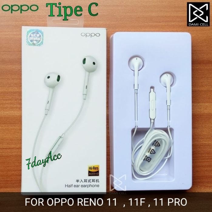 earphone headset Oppo Reno 12 12f 12 pro 11 11f 11 pro
