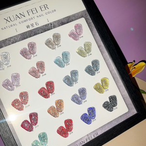 【พร้อมส่ง】XUANFEIER  สีเจลแฟลช 20สี (XUANFEIER)สีเจลทาเล็บ สี แถม ชาร์ทสี ยาทาเล็บเจล  ชุดสี 20สี + ฟรีชาร์ทสี
