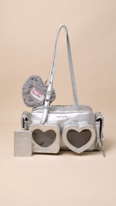 Louis Montini (Pixie Dustie) พวงกุญแจหัวใจขนนุ่ม สำหรับใส่รูป รุ่น Pixie Puffy Heart Charm PIX16