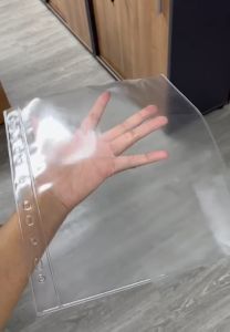 ซอง PVC ใส่เอกสาร ขนาด A4 ซองใส่เมนู ไส้แฟ้มใส่เอกสาร พร้อมเจาะรูที่สันซอง