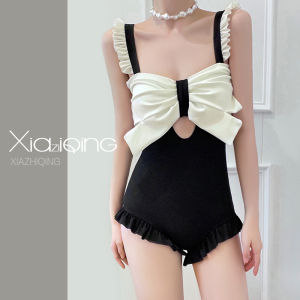 Conservative Slimming One-Piece Swimsuit