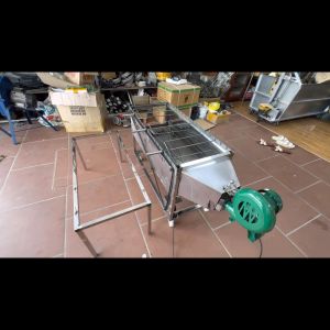 Bếp nướng thịt chả gà vịt quay tự động 15 xiên INOX CÓ QUẠT- Có Tầng Gác . Tặng kèm 15 xiên đơn và 3 xiên 3 inox