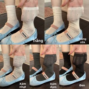 JIFANPAUL | Vớ MESH Thoáng Khí Có Nếp Rủ Trang Trí Ren