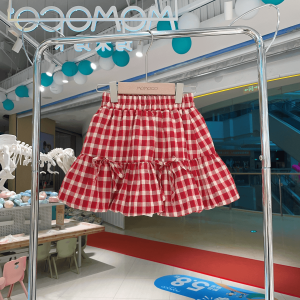 MOMOCO Girls Summer Cotton Beach Dress Stylish Floral Print Sweet Style Sleeveless Midi Skirt Soft Comfortable Breathable