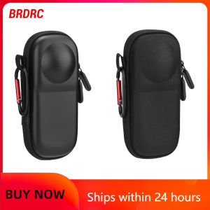 BRDRC | BRDRC Mini Carrying Case for Insta360 X5/X4 Camera PU/Nylon Storage Bag Protective Shell for Outdoors Photography With Carabiner