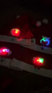 topi santa LED boneka / topi natal lampu / topi santa nyala Led lampu / topi xmas motif nyala / topi christmas lampu / christmas hat / xmas hat boneka / topi natal santa / topi snowman / topi deer natal /topi bear natal LED / xmas cc / christmas aksesori