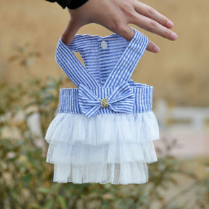 Bichon Pomeranian Kitten Princess Dress Teddy Vip Puppy Clothes Summer Pet Dog Skirt Spring and Summer Clothing Thin