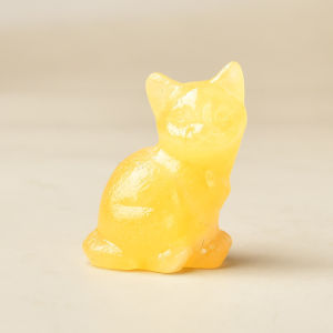 Natural crystal carved cat a perfect choice for home decoration as a crystal gift ornament a great option for healing crystals