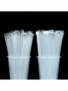 Disposable Plastic Straw Hard Pointed Independently Packaged