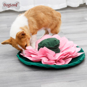 DogLemi Lotus Scented Training Pad Slow Feeding Dog Toy Stress Relief Healthy Dog Bowl Pad Slow Feeding Bowl Pet Supplies