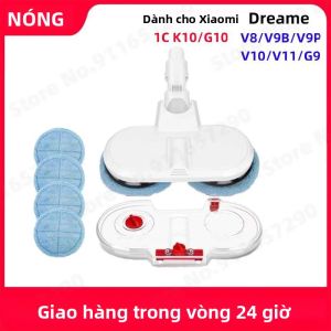 Đầu Lau Nhà Tương Thích Với Xiaomi 1C K10 G10 Dreame V8 V9 V9B V10 V11 XR Kèm Khăn Lau Và Bình Chứa Nước Dành Cho Máy Hút Bụi Phụ Kiện Điện Gia Dụng