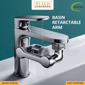 WEIMENG BSA5300 Basin Retarctable Arm Faucet Aerator Rotating Extender Durable Splashproof 多功能龙头接头 Filtro 1080° Rotatable Sprayer Head Swivel Tap Sink