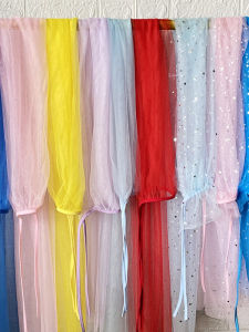 Princess Long Shawl for Bé Gáis Mesh Sequin Outdoor Thin Floor-Length Summer Coat Childrens Clothing Baby Clothes Parent-Child Clothes