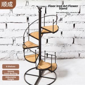 Standing Multi-level Metal Flower Rack