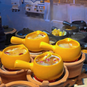 KUWUBIANJING | Baked Pear Special Ice Rock Pear Tool Ceramic Stew Pot Heat Resistant Commercial Use