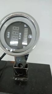 spido speedometer bulat kilometer indikator plus RPM amper bensin universal