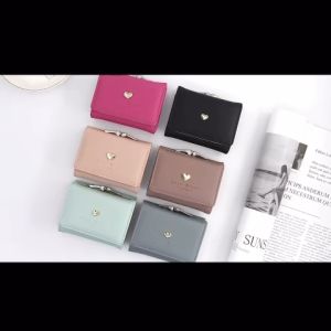 Dompet Lipat Wanita Import Kulit PU Premium Fashion Korea Style Model Terbaru Kekinian PD16