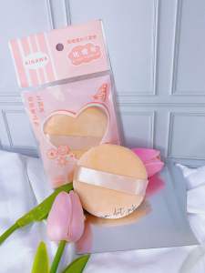 Spons bedak tabur kinawa jumbo / spon bedak besar 8cm / alat makeup / busa bedak