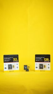 Popcorn Ultra MicroSD XC UHS-I Memory Card with Adapter: IPX7 Waterproof & High-Speed Storage