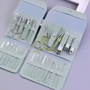 JOL-FASHION 16pcs Nail Clippers Set Manicure Pedicure Tools Nail Cutter Cuticle Clipper Fingernail Toenail Trimmer Scissor Nail File Tool