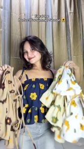 JD | Ester Floral Peplum String Top for Women | Fit Small to Large [EC]