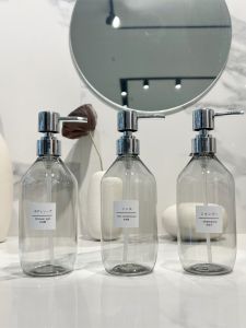 INS Nordic Style 500ml Hotel Shampoo Shower Gel Hair Conditioner Storage Bottle Large Capacity Empty Replacement Bottle