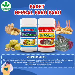 Obat Tbc Paru Paling Ampuh Obat Asma Herbal Bpom Dengan Detopar Pipeca Pembersih Paru Paru Herbal Obat Tbc Sesak Nafas/Asma Mengatasi Masalah Penyakit Batuk Berdarak Berlendir Detox Paru Menyaringkan Suara Detopar Pipeca Original De Nature