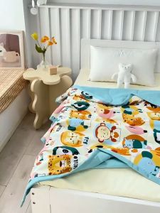 (พร้อมส่ง) ผ้าห่มเด็ก ผ้าห่ม ขนาด 110x150 ซม. เนื้อผ้านุ่ม มีสองด้าน พร้อมถุงซิป