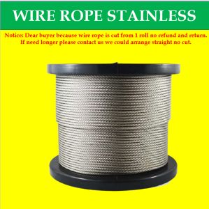 MAGO 1mm 2mm 3mm 4mm 5-1000 Meters 304 Wire Rope Stainless Cable Steel Wire Rope lifting Cable Steel Clothesline