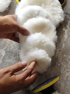 5/10Pcs Polishing Pads for Car Imitation Wool Polishing Discs Wool Polishing Buffing Pad Waxing Buffing Wool Wheel Mop Kits for Car Polisher Drill