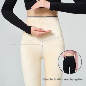 MiiOW | Quần lót cotton dày cạp cao cho nữ mùa đông quần len dày ấm áp quần dài cotton thoải mái thoáng khí quần áo làm việc