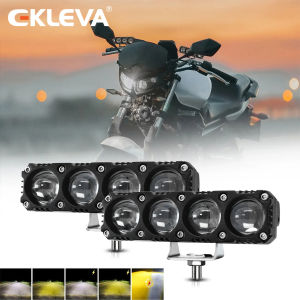 EKLEVA แฟลชไฟตัดหมอกไฟหน้าการขับขี่ไฟ 200W 6000K สำหรับ ATV จักรยานสกปรก SUV UTV