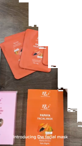 DW Facial Mask 30g Face Mask Milk Snail White Papaya Honey Vitamin C Coconut Strawberry Whitening