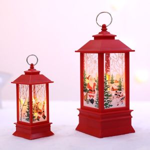 Christmas Flame Lamp Creative Portable Battery Operated LED Hanging Light Romantic Christmas Decoration