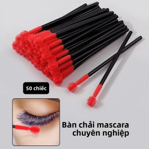 50 Chiếc Dụng Cụ Uốn Mi Dạng Cầu Silicon Cọ Trang Điểm Lược Nối Mi Giả Xoắn Ốc Cọ Tạo Kiểu Lông Mày