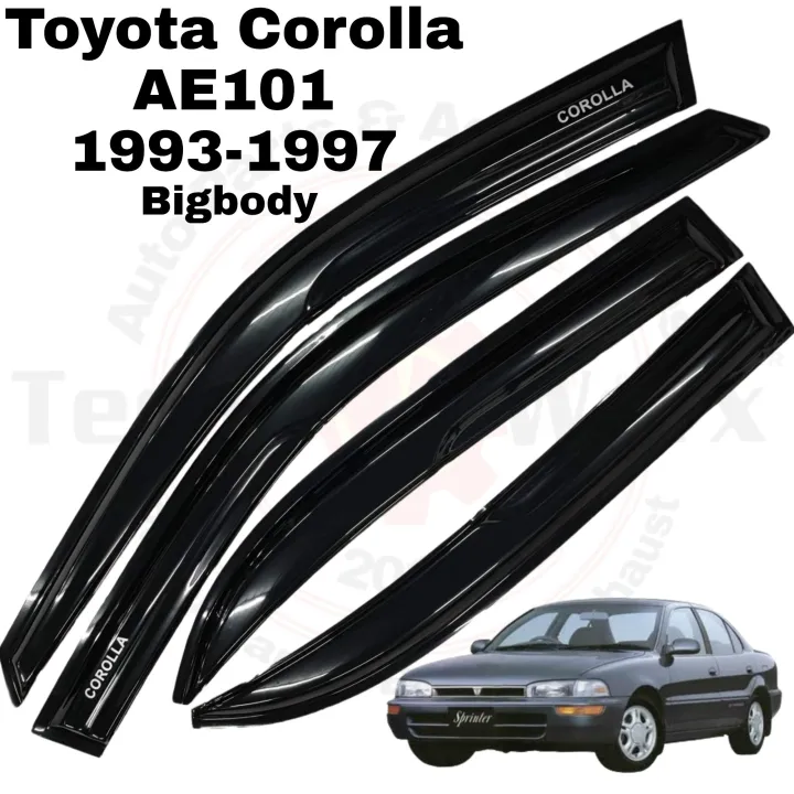 For 1993-1997 Toyota Corolla JDM Window Visor Vent Shade