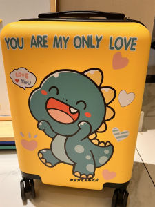 Cartoon Cute Little Dinosaur Luggage Stickers Trolley Case Luggage Large Wall Room Decoration Stickers Waterproof