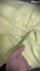 1 Mét Vải Thun Cotton Da Cá Màu Vàng Pastel Khổ 1m8 Hàng Công Ty