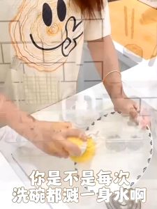 Water Sink Splash Guard for Kitchen Countertop Bathroom Basin Transparent Anti-Splash Pad
