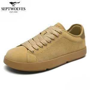 SEPTWOLVES | Retro Versatile Trendy Breathable Thin Soft-soled Wide-toe Mens Casual Shoes