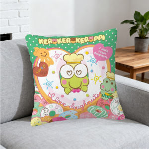 Sanrio | Sanrio KEROKEROKEROPPI Covers Cartoon Sofa Decorative Home Double-sided Printing Short Plush Cushion Cover Christmas gift
