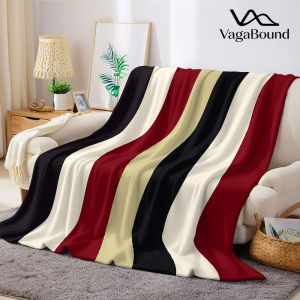 BILIBILI | Stripe Flannel Blanket Warm Soft Halloween Christmas Decorative Couch Warm Cozy All-Season Gift