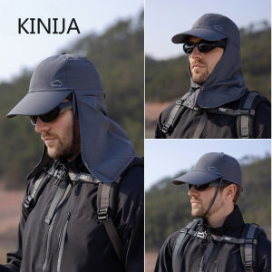 Quick-dry Sun Hats for Men Women Detachable Shawl Neck Protection Adult Baseball Cap Outdoor Spring Summer Hat for Teenagers