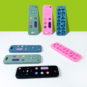 แท่งบดจำลองทำจากซิลิโคนสำหรับเด็กทารกควบคุมระยะไกลสำหรับการงอกของฟันป้องกันการกินมือของเล่นสำหรับทารก